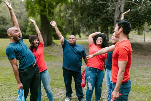 family celebrating potty training success