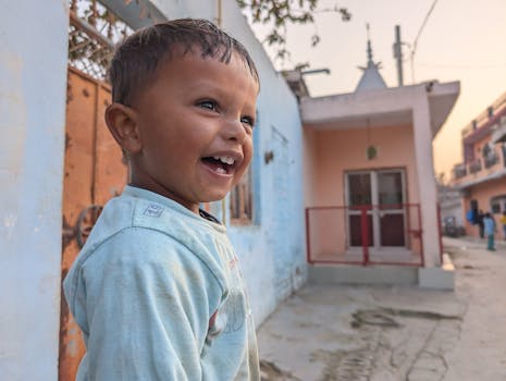 happy toddler on potty