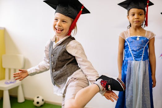 child celebrating potty success