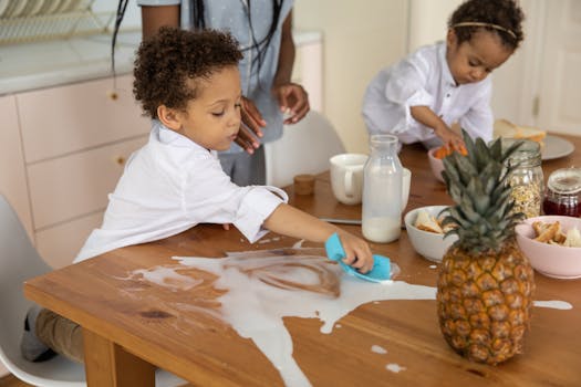 toddler celebrating potty training success with family