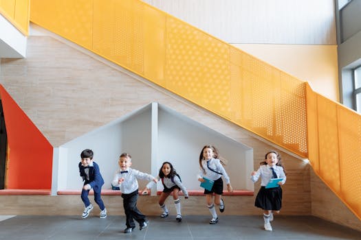 playful children playing together