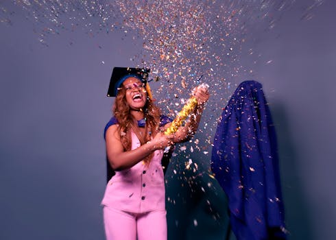 happy toddler celebrating potty success