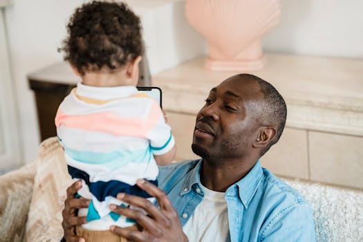 toddler and parent discussing feelings